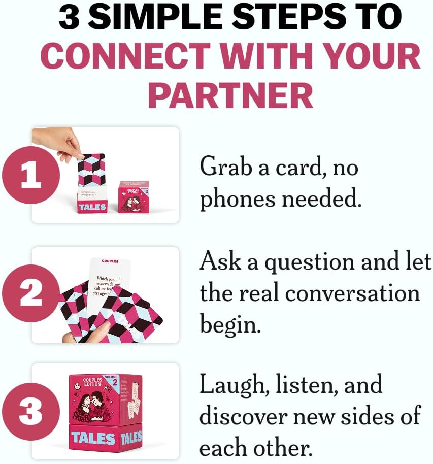 TALES 150 Conversation Cards, Create Meaningful Connections - Couples Vol 2 - image 3