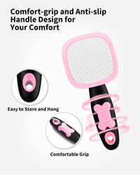 Pet Steam Brush for Dogs & Cats - Small / Pink - image 4