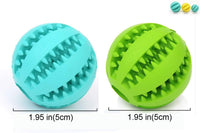 Sunglow 2 Pack Dog Toy Ball – Essentials for Dogs - Blue/Green / 2 in - image 2