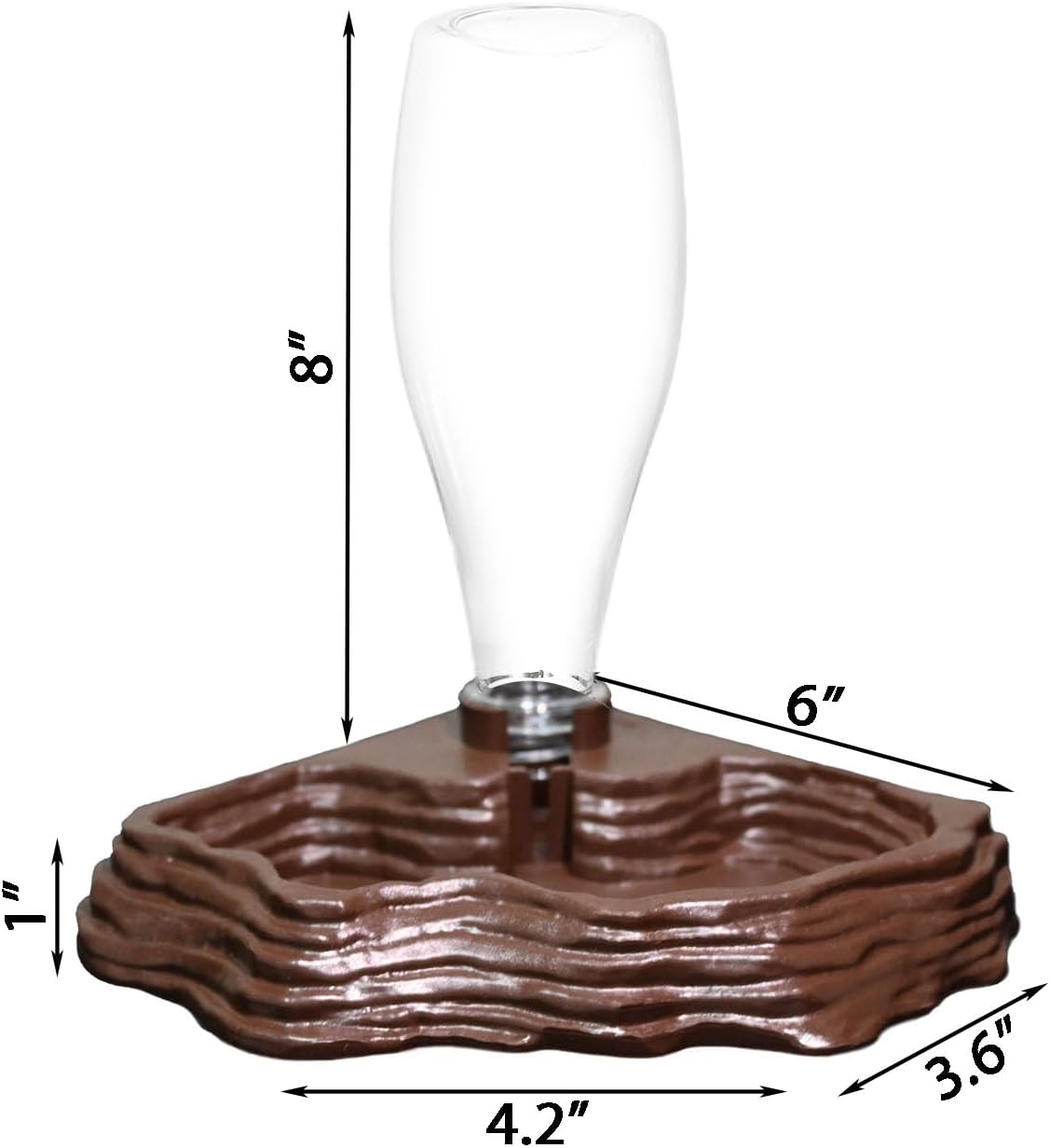 Automatic Reptile Water Dish 13.5Oz Reptile Water Bowl Bearded Dragon - brown - image 2