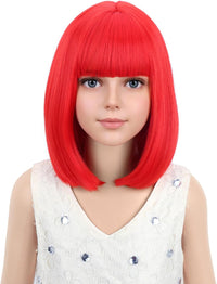 PATTNIUM kids dark blue short bob wig, synthetic with adjustable cap - view 5