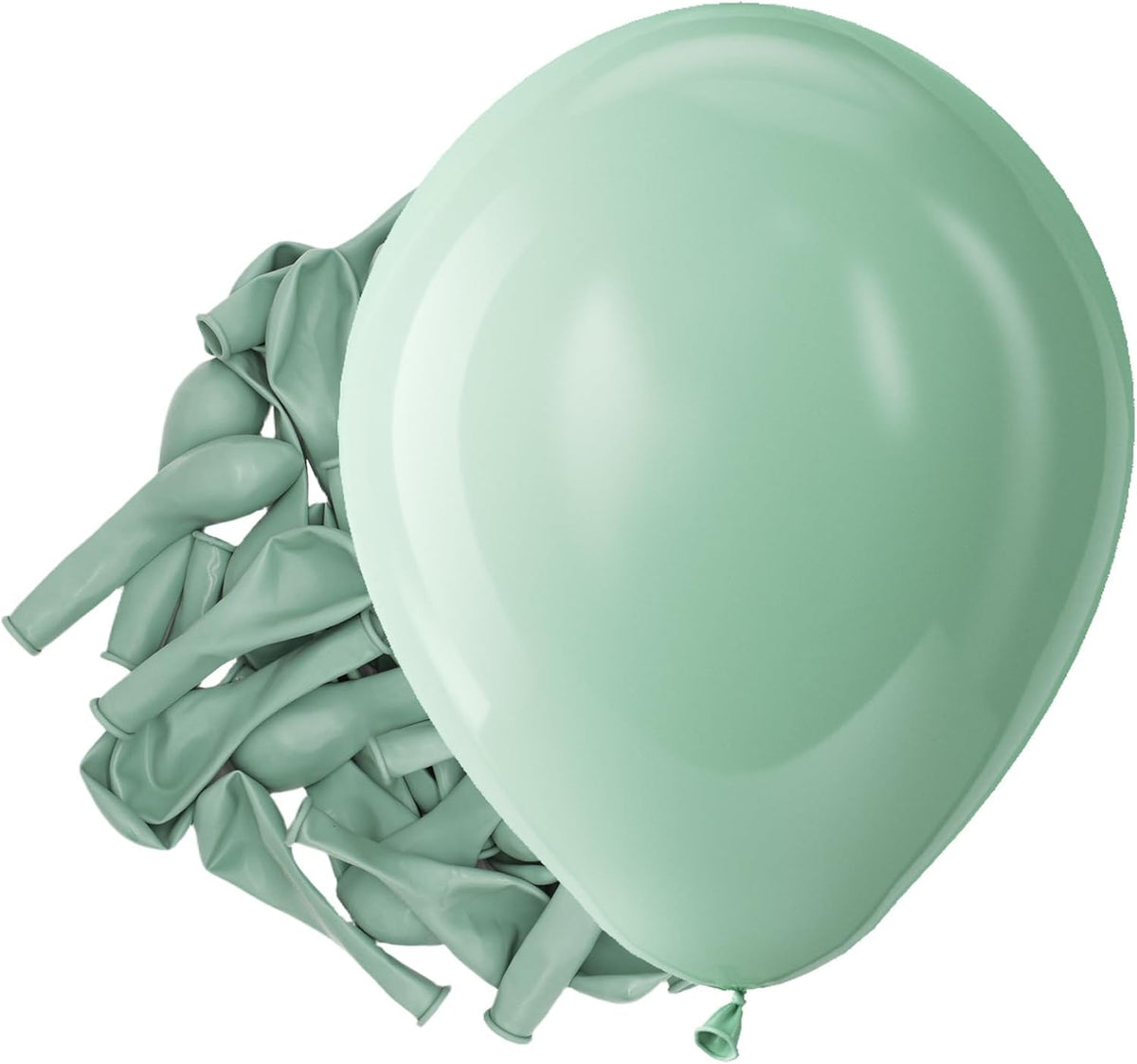 Bezente Assorted Latex Rainbow Balloons 100 Pack 12 inch – Fun for Kids & Family - 11-green-p101 / 5inch (Small)