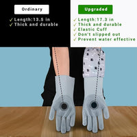 Dog Washing Gloves, Pet Grooming Gloves with Soft Brushes, Bathing and Massaging for Dogs and Cats, Silicone Heat Resistant Cleaning Gloves with High-Density Teeth (Gray)