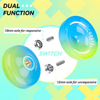 K2 Crystal Responsive Yoyo for Kids，Professional Yo-yo for Beginners – Fun for Kids & Family - Skyblue Yellow - image 4