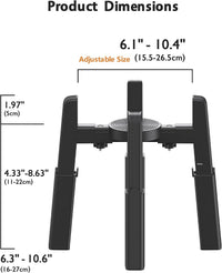 Dog Bowl Stand with Adjustable Height and Width [Stand Only] – Essentials for Dogs - 1 Pack For Bowl / H: 6.3-10.6''; W: 6.1-10.4'' - image 3