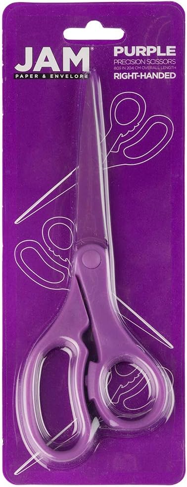 JAM PAPER Multi-Purpose Precision Scissors - Standard (8 Inch) / Purple - image 4