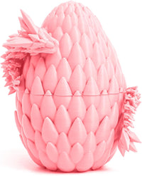 3D Printed Dragon Egg, Large 12" for Kids, Dragon Lovers - Pink