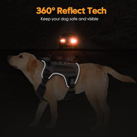 Heavy-Duty Tactical Dog Harness for Large Dogs, No Pull Adjustable Reflective Pet Vest with Molle System, K9 Military-Grade Control for Service Training, Outdoor & 10+ Breeds, Gray, X-Large