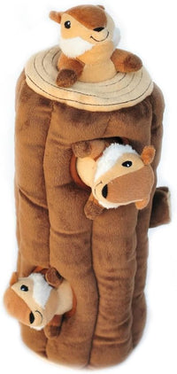 ZippyPaws Burrow Interactive Dog & Puppy Toys for Boredom - Chipmunk Log - image 3