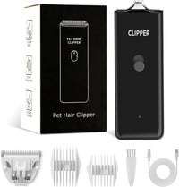 Dog Clippers,Quiet Washable USB Rechargeable Cordless Dog Grooming Kit,Electric Pets Hair Trimmers - Black Feet Trimmer