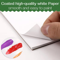AROIC finger paint paper pad with 36 white heavy-weight sheets, 11 x 14 inches - view 3