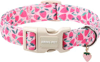 ARING PET Fall Dog Collars - X-Small / Strawberry Pink
