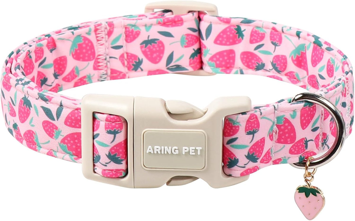 ARING PET Fall Dog Collars - X-Small / Strawberry Pink