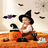 Teytoy My First Pumpkin baby Halloween toy playset with soft spider, ghost, bat, cat and candy - view 2