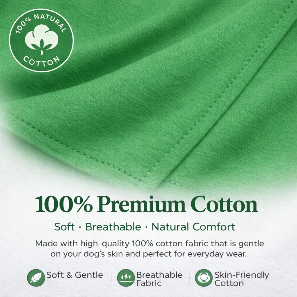 Lovelonglong Pet Clothing Dog Costumes Basic Blank T-Shirt Tee Shirts - M (-9lbs) / Green - image 2