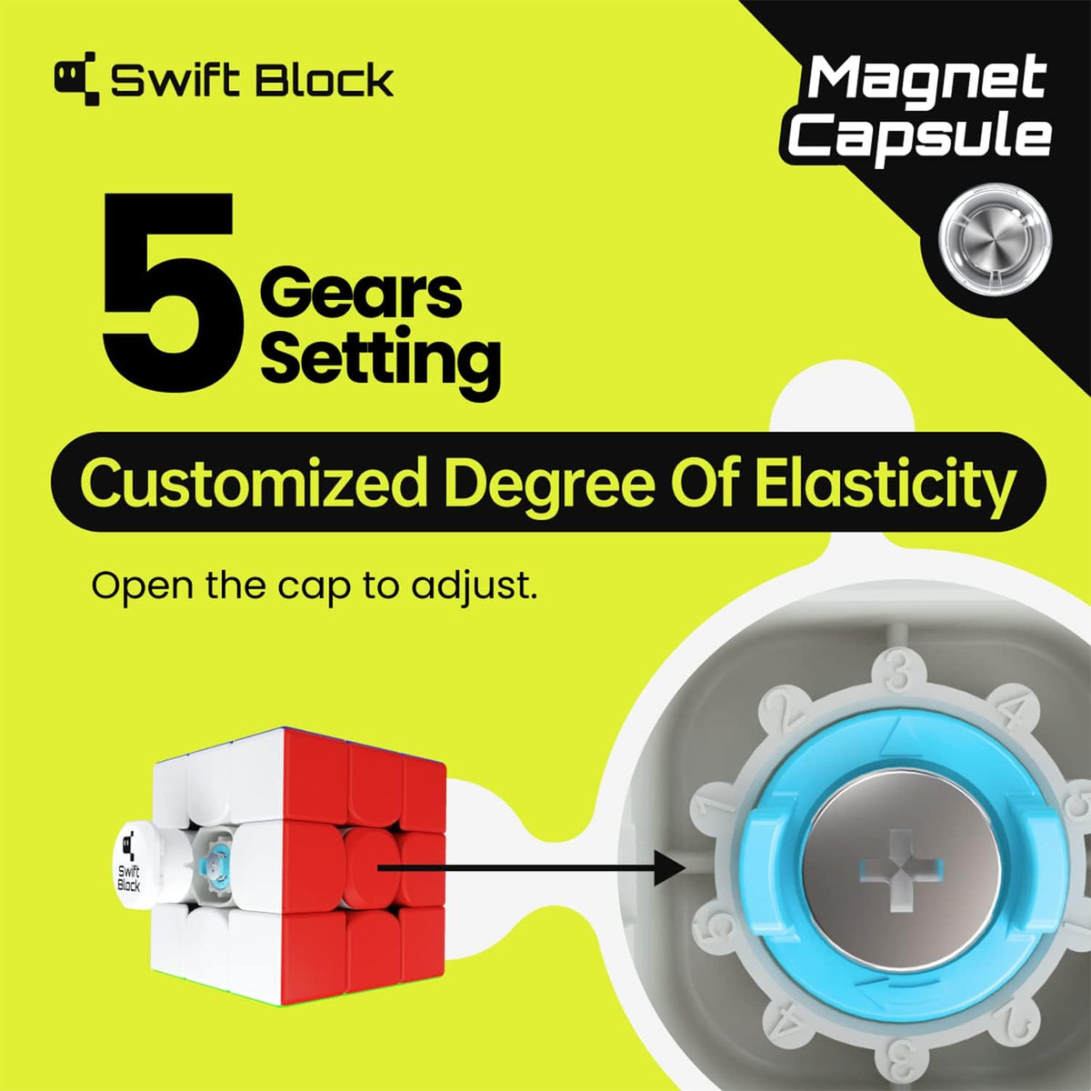 355S Magnetic 3x3 Speed Cube - image 3