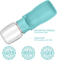 Portable Dog Water Bottle - Blue / 12oz - image 2