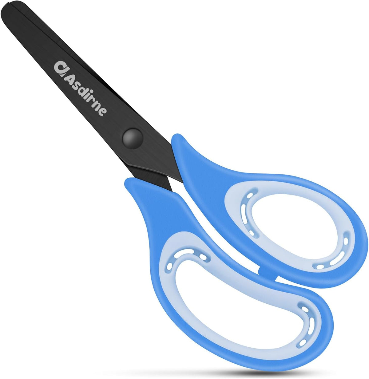 Asdirne blunt tip kids scissors, 13.5 cm, with stainless steel blades and soft grip handle