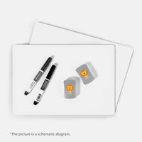 loukin Kids Magnetic Dry Erase Erasers - Gray 2 Pack - image 4