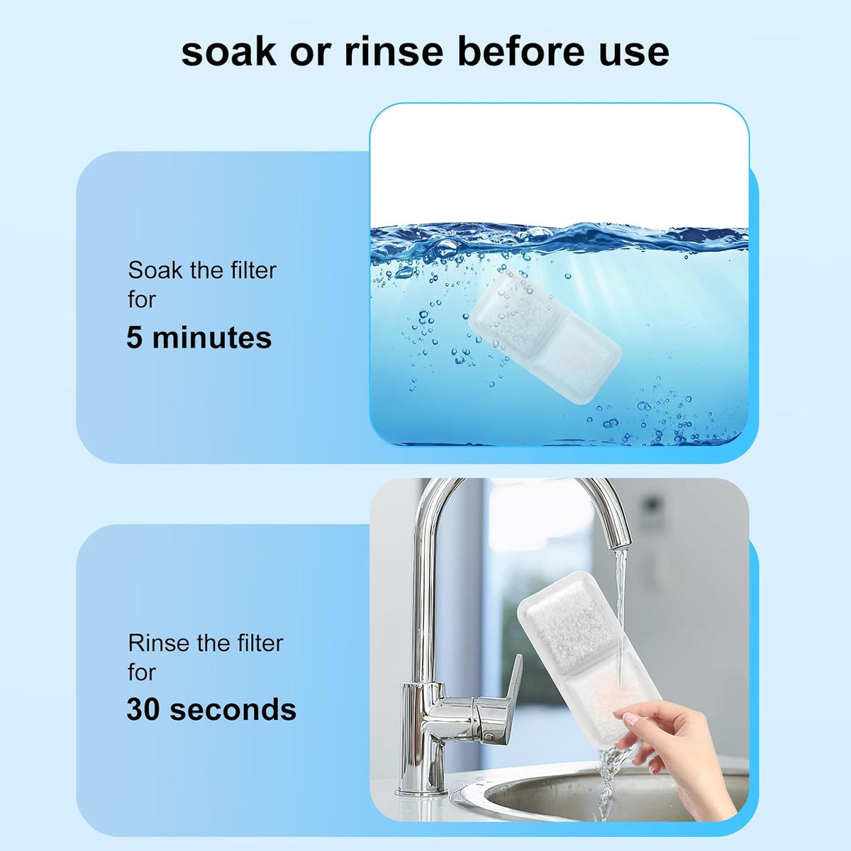 Cat Water Fountain Filters Replacement Compatible with oneisall Cat - 12 PACK - image 4