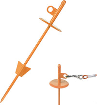 Dog tie-Out Stake for Dogs - Orange