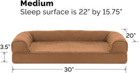 FurHaven Classic Sofa Orthopedic Dog Bed for Large Dogs - Medium / Toasted Brown - image 3