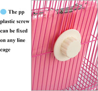 Rabbit Hay Feeder, Large Capacity Bunny Hay Rack for Rabbits - Pink - image 2