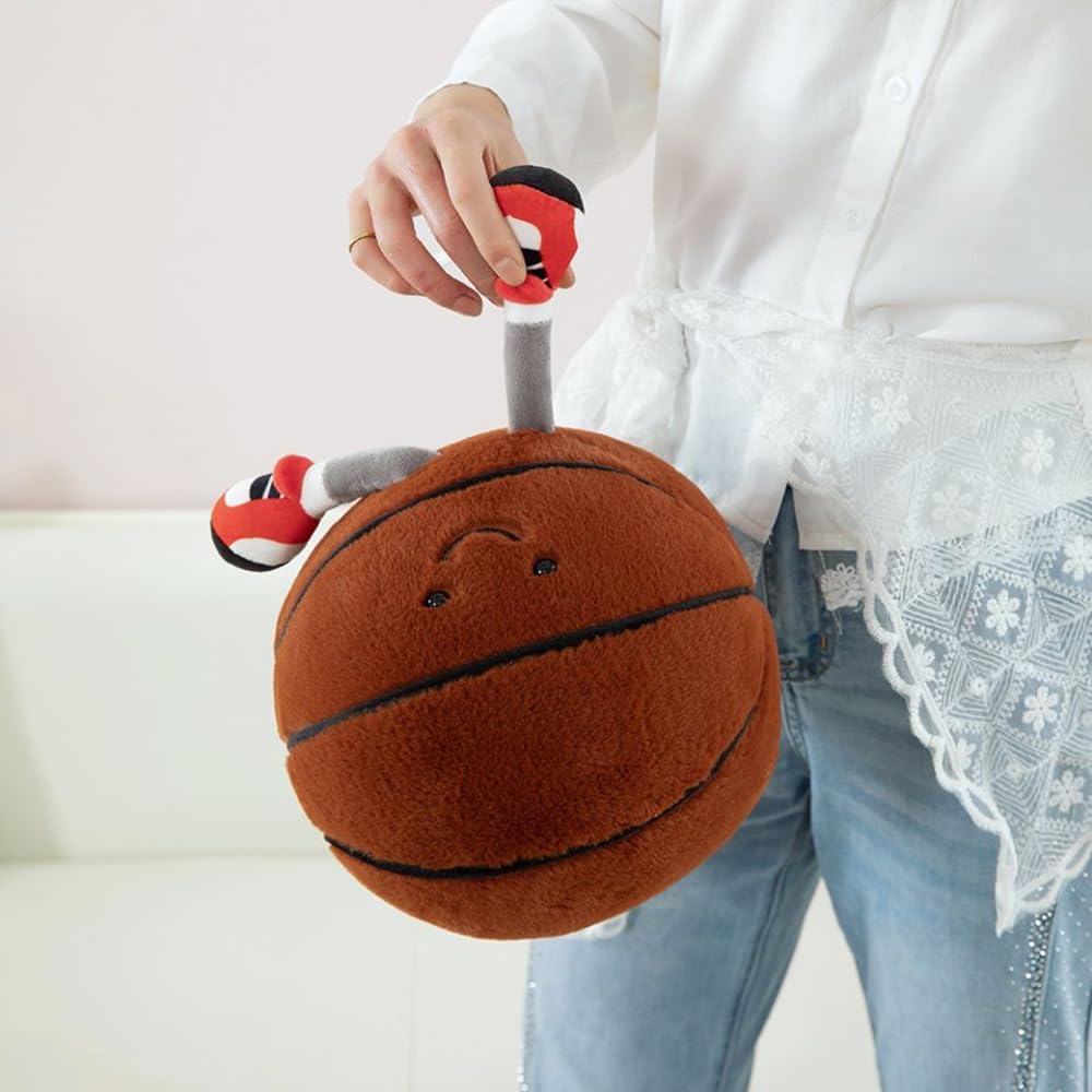 Xiyuan 12 inch rugby plush toy with smiling face and feet - view 7