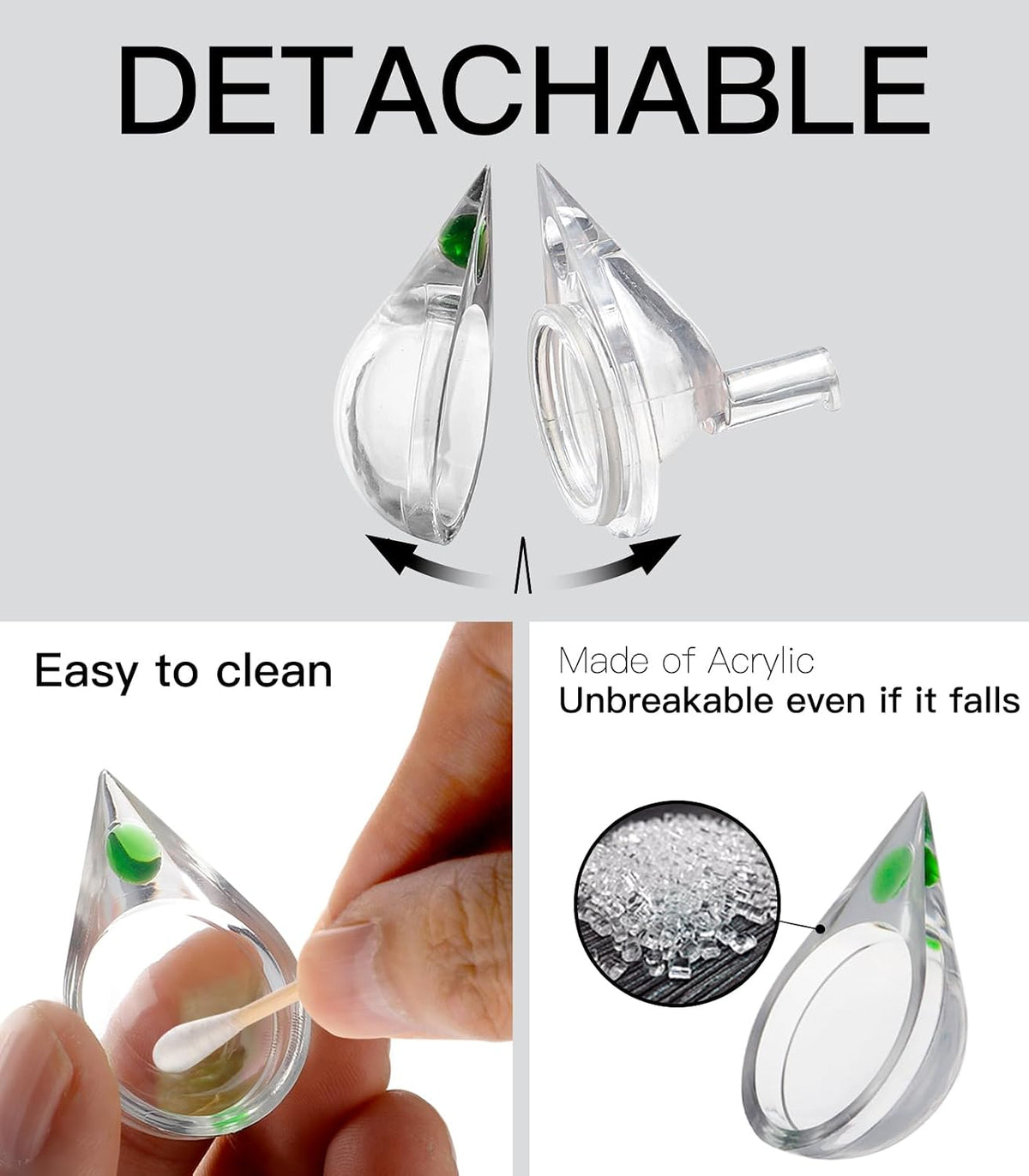 Aquarium CO2 Drop Checker CO2 Indicator – Essentials for Fish - Tear Drop & 15ml - image 2