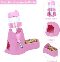 Wontee Hamster Water Bottle Water Dispenser Hamster Silent Exercise - Pink / 80ML - image 2