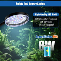 Clip On Aquarium Light 8W LED Fish Tank Light with Full Spectrum - Clip Light(Dimmer) - image 3