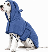 Dog Bathrobe, Fast Drying Coat - Small / Blue