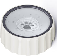 9.1" X 3.5" Dog Water Bowl No Spill 70oz/2L Large Capacity Dispenser - Grey