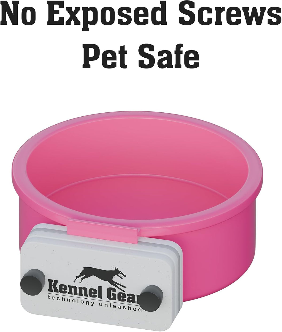 Dog Crate Water Bowl No Spill - Pink - image 4