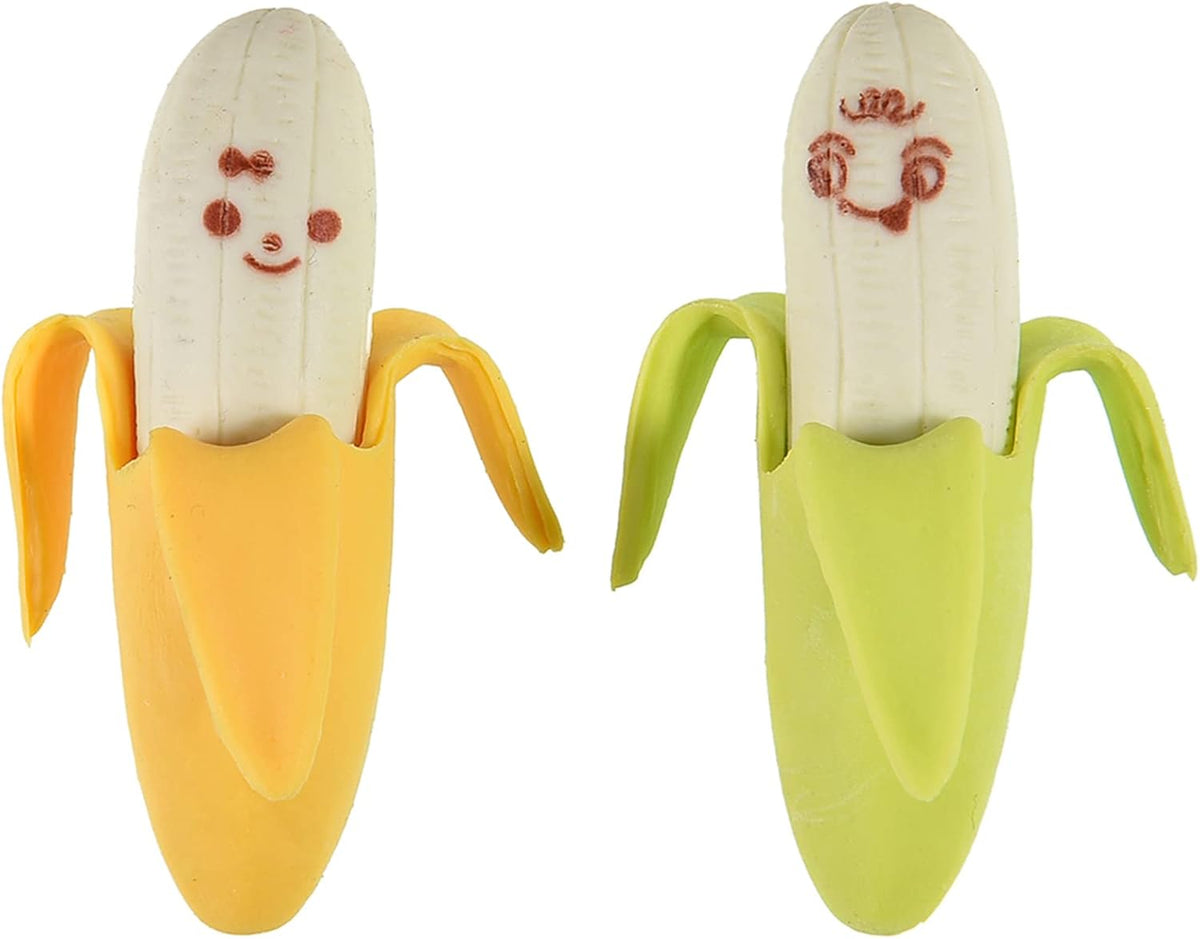 15Pcs Cute Fruit Erasers for Kids - Banana - image 3