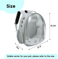 Cat Backpack, Airline Approved Bubble Carrying Bag for Small Medium Dogs Cats, Space Capsule Pet - Grey - image 3