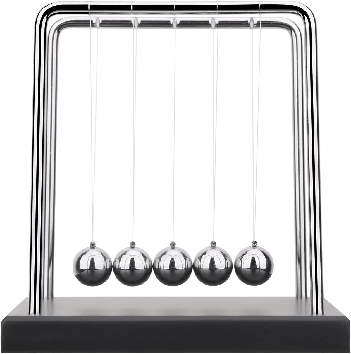 QLKUNLA Newtons Cradle Balance Balls Science Physics Gadget Desktop - 5 Beads - image 3