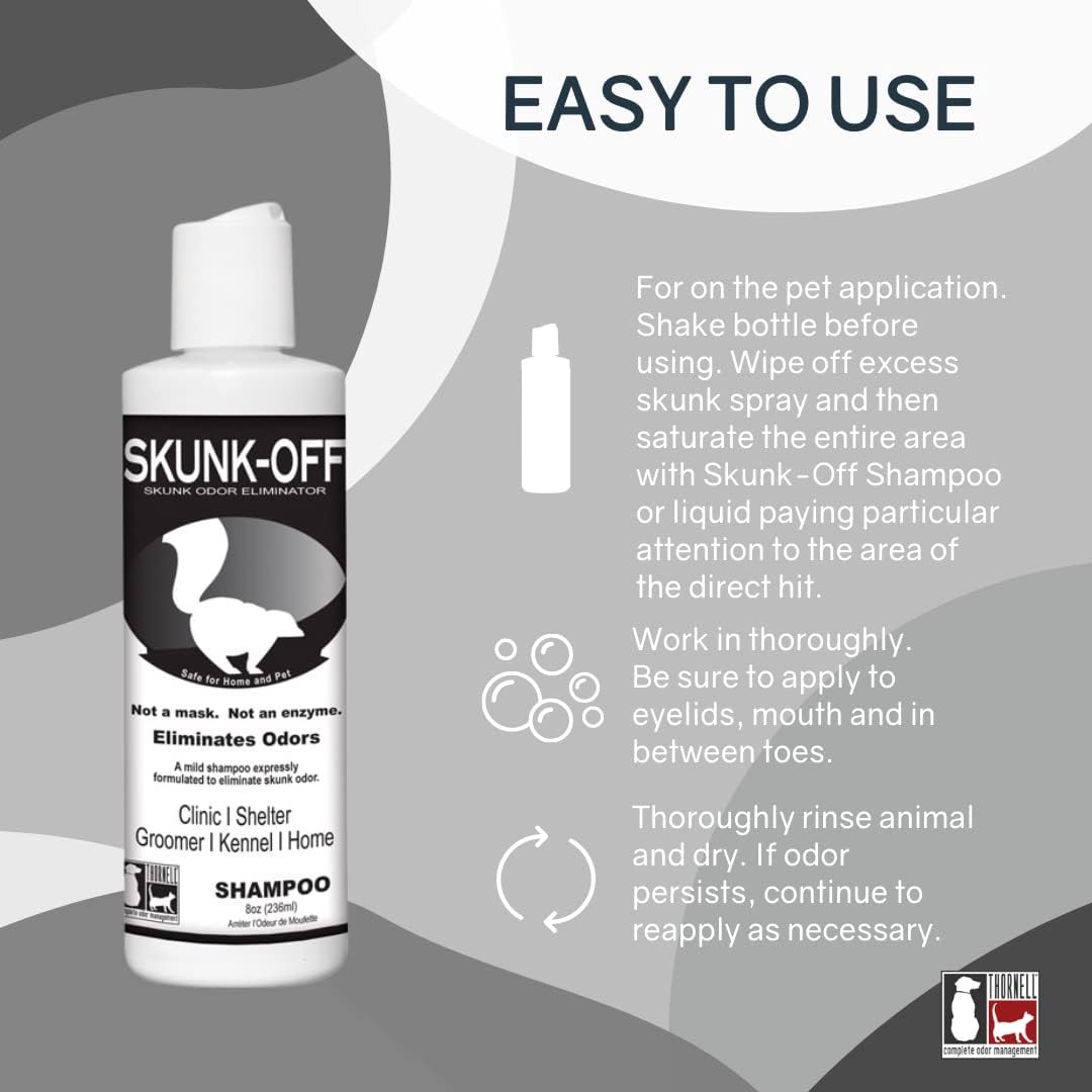 Odorcide Skunk Off Pet Shampoo - 8-Ounce - image 2