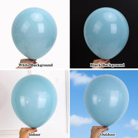 RUBFAC Balloons Black Balloon Arch for Black Birthday Decorations - Haze Blue - image 3
