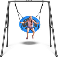 Trekassy 40" Saucer Swing with Stand - Blue