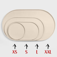 DogBuddy Dog Food Mat, Waterproof Dog Bowl Mat - 32"L x 19"W / White Sand - image 3