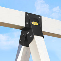 BETOOLL A-Frame 2 Brackets Swing Set Bracket with Mounting Hardware – Fun for Kids & Family - Middle Bracket(Black) - image 4