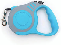 Retractable Dog Leash Lightweight 10/16FT Leash with Non-Slip Handle - Gray Blue / 16 FT