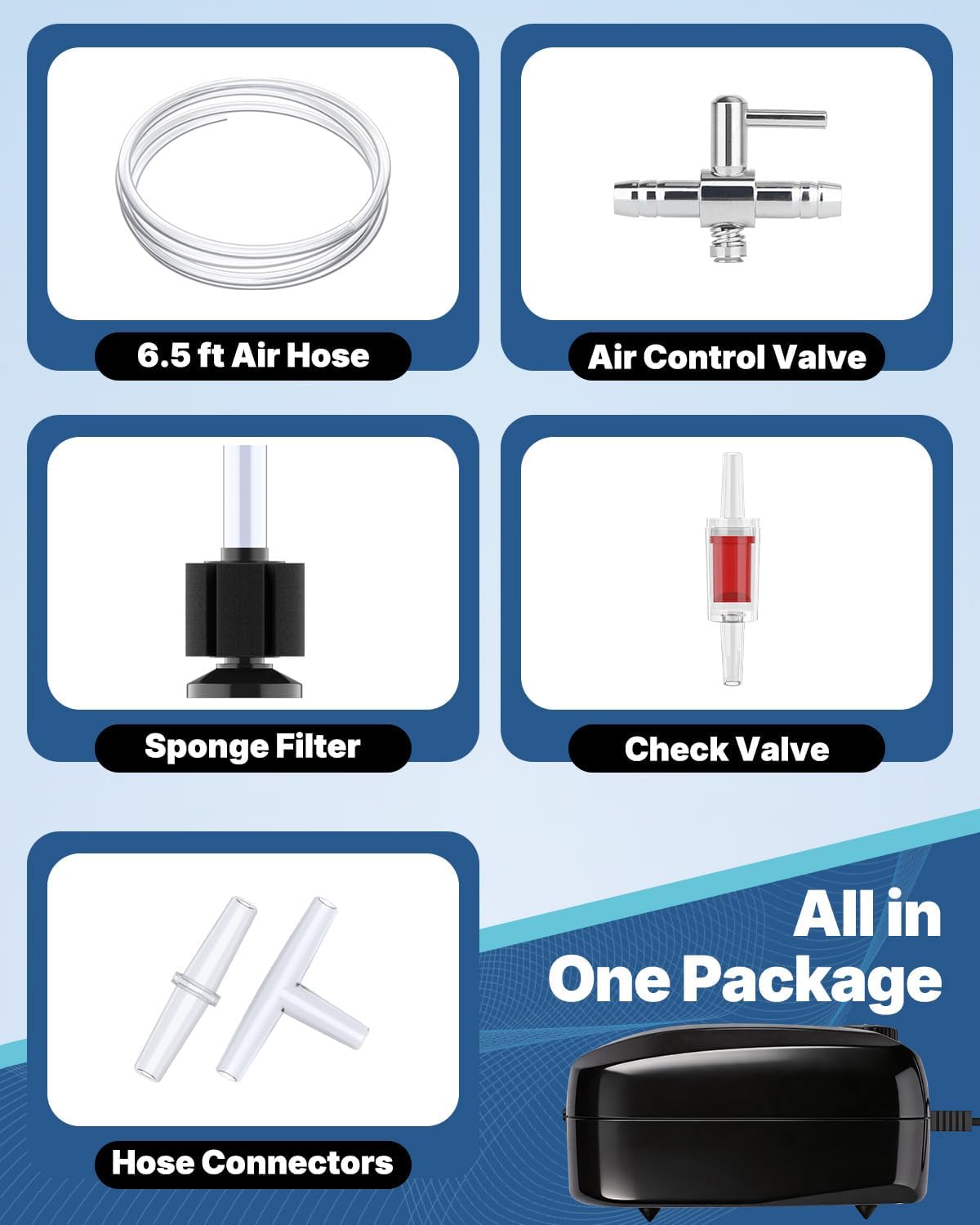 Uniclife Aquarium Air Pump - 100 - 200 Gallons - image 3