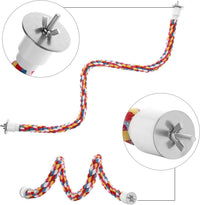 Bird Rope Perches,Parrot Toys 33 inches Rope Bungee Bird Toy[1 Pack] – Essentials for Birds - 48 inches - image 3