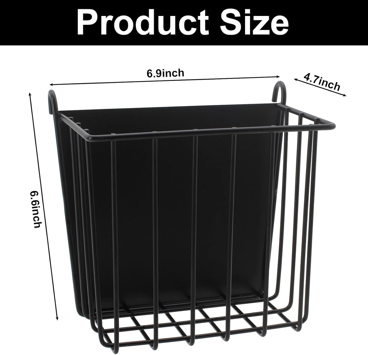 2PCS Rabbit Hay Feeder Guinea Pig Hay Feeder with Heavy-Duty Metal - 1 piece / black - image 2