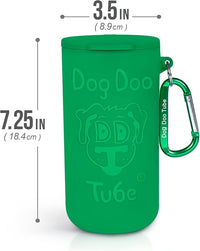 Dog Doo Tube Filled Dog Waste Bag Holders - Reusable Dog Poop Bag Tubes Designed to Keep in Odors and Germs