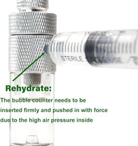 LINLAN Easy Water Refill CO2 Bubble Counter with Check Valve and Water Adder for Planted Aquarium CO2 Regulator (Thread Connection)