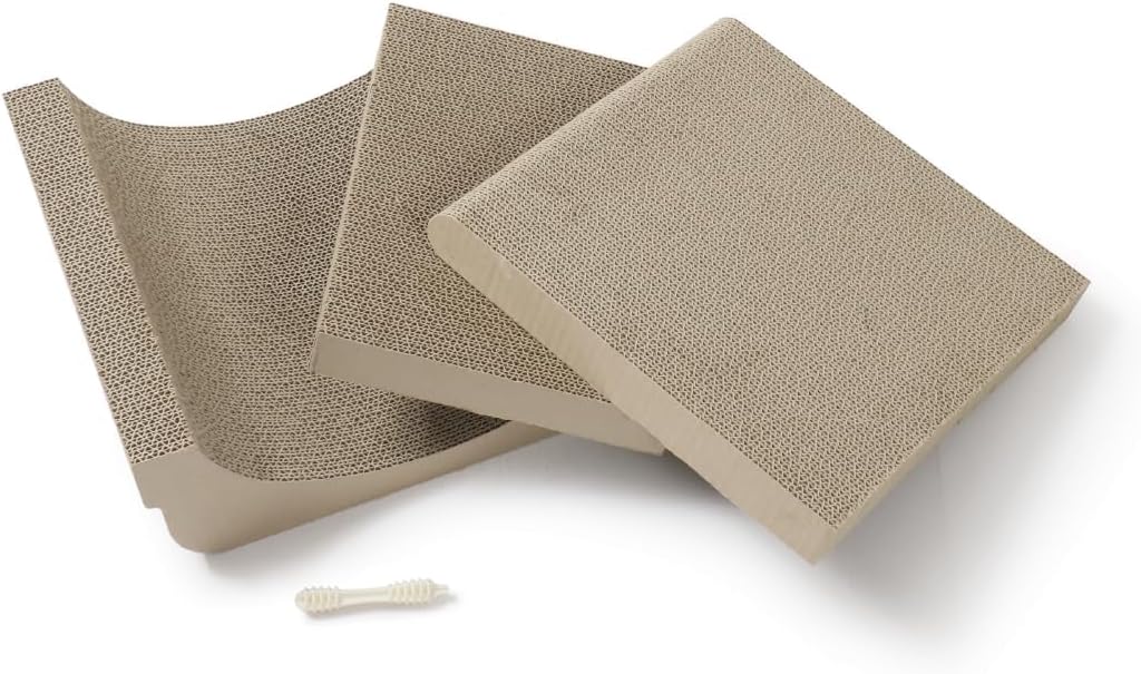 Necoichi Cardboard Cat Scratcher Wall for Indoor Cats - Regular 27.6" / Replacement