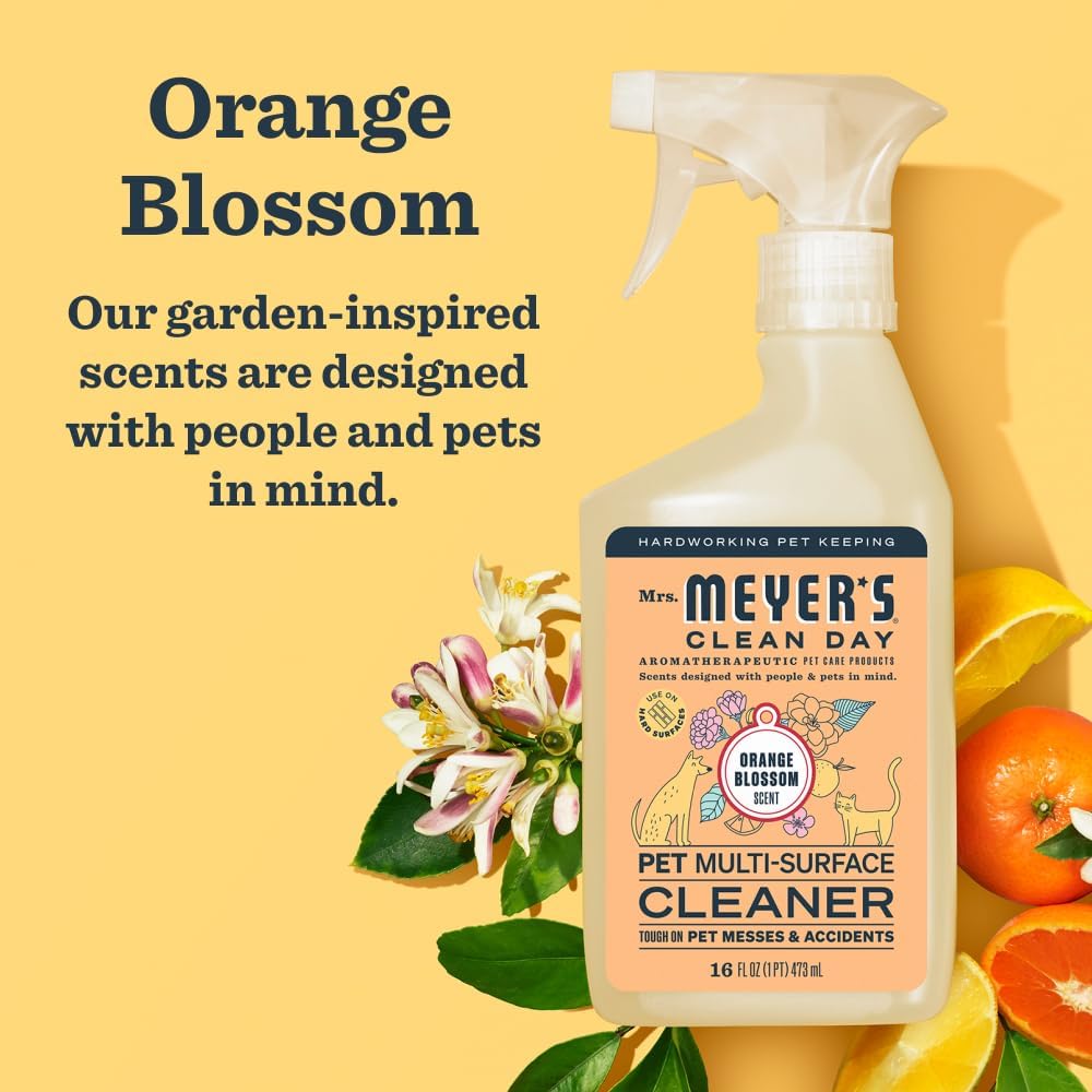 MRS. MEYER'S CLEAN DAY Pet Multi-Surface Cleaner - Orange Blossom (Pack of 2) / 16 Fl Oz (Pack of 2) - image 3